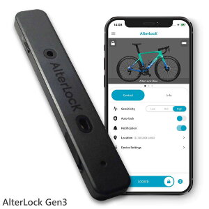 ���]��&�o�C�N�̓���h�~ AlterLock Gen3 �ړ����m�A���[�� GPS/Wi-Fi�ǐՃf�o�C�X Bluetooth/LTE-M�ʐM �A�v���A�g �X�}�z�A�� Bluetooth�����g���b�J�[ �y�ԗ� �L�b�N�{�[�h �h���h�oIP66 �I���^�[���b�N