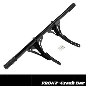 ハーレー フロント クラッシュバー スライダー プロテクター ハイウェイペグ エンジンガード 転倒防止 ステップ バイク 車体保護 ステップ 2018以降　ソフテイル ローライダー ストリートボブ ローライダーS ローライダーST