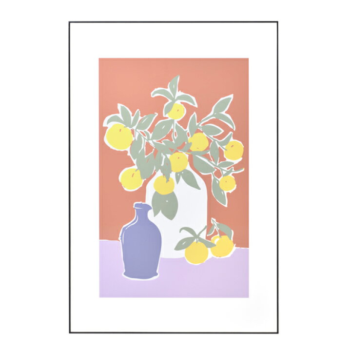 楽天市場 アートパネル Art 199c アートパネル 60 90cm グラフィックパネル デザインボード 花 花瓶 みかん レモン 瓶 アート イラスト 絵画 写真 インテリア 飾り 壁掛け 立て掛け 額 絵 北欧 ポスター リビング 玄関 モダン おしゃれ 海 ブランド Agog 楽天市場店
