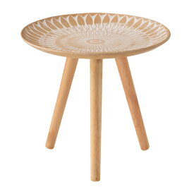 モロッコ風の模様が美しい トレーテーブル LFS-191B Mサイズ Aパターン 小物入れ 座椅子 花台 ソファ サイドテーブル 移動 持ち運び トレイ お盆