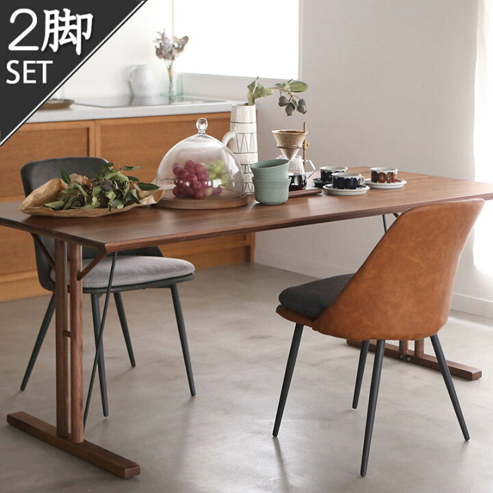 楽天市場】2脚セット アファブル チェア 東谷 PC-362DGY PC-362LBR 