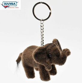 HANSA 5507 キーチェーン ゾウ ELEPHANT KEYCHAIN BH5507 象 ゾウさん キーホルダー ぬいぐるみ ハンサ クリスマス 誕生日 プレゼント 動物 犬 猫 鳥 うさぎ ペンギン アニマル 置物 人形 フィギュア KOESEN ケーセン 大きい マスコット