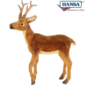 HANSA 5628 シカ(コ)72 全長:72cm FAWN M BH5628 ぬいぐるみ ハンサ 白鹿 鹿 バンビ 子鹿 クリスマス 誕生日 プレゼント 動物 犬 猫 鳥 うさぎ ペンギン アニマル 置物 人形 フィギュア KOESEN ケーセン