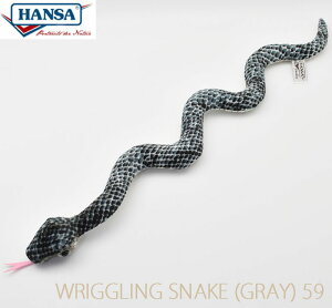 HANSA BH6027 wr 59cm WRIGGLING SNAKE (GRAY) O[ A ʂ nT NX}X a v[g  Aj} u l` tBMA KOESEN P[Z 傫 }XRbg  ^  