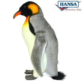 HANSA 7091 キングペンギン22 全長：22cm KING PENGUIN BH7091 ぬいぐるみ ハンサ クリスマス 誕生日 プレゼント 動物 犬 猫 鳥 うさぎ ペンギン アニマル 置物 人形 フィギュア KOESEN ケーセン 大きい マスコット 実物大 大型