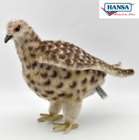 HANSA 7647 ライチョウ(夏) 28cm LAGAPUS MUTA JAPONICA 特別天然記念物 雷鳥 ぬいぐるみ ハンサ もふもふ クリスマス 誕生日 プレゼント 動物 犬 猫 鳥 うさぎ ペンギン アニマル 置物 人形 フィギュア KOESEN ケーセン 大きい マスコット 実物大 大型