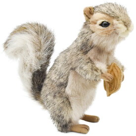 HANSA 4841 ハイイロリス21 全長：21cm GREY SQUIRREL BH4841 ぬいぐるみ ハンサ クリスマス 誕生日 プレゼント 動物 犬 猫 鳥 うさぎ ペンギン アニマル 置物 人形 フィギュア KOESEN ケーセン 大きい マスコット 実物大 大型