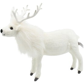 HANSA 6188　シロトナカイ40 全長：40cm REINDEER WHITE BH6188 ぬいぐるみ ハンサ クリスマス 誕生日 プレゼント 動物 トナカイ アニマル 置物 人形 フィギュア KOESEN ケーセン 大きい マスコット 実物大 大型