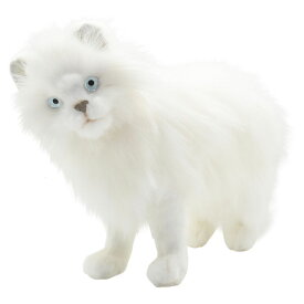 HANSA 4222 シロネコ35 全長：35cm CAT WHITE BH4222 ぬいぐるみ ハンサ 白猫 クリスマス 誕生日 プレゼント 動物 犬 猫 鳥 うさぎ ペンギン アニマル 置物 人形 フィギュア KOESEN ケーセン 大きい マスコット 実物大 大型