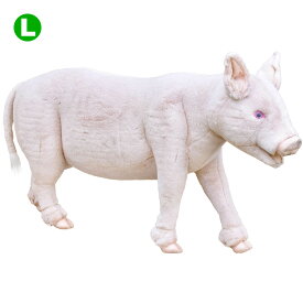 HANSA 5545 ブタ106 全長：100cm PIG JUVENILE L.S. BH5545 ぬいぐるみ ハンサ 豚 クリスマス 誕生日 プレゼント 動物 犬 猫 鳥 うさぎ ペンギン アニマル 置物 人形 フィギュア KOESEN ケーセン 大きい マスコット 実物大 大型