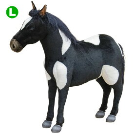 HANSA シェトランドポニー黒白106 L106(cm) 3669 ぬいぐるみ ハンサ クリスマス 誕生日 プレゼント 動物 犬 猫 鳥 うさぎ ペンギン アニマル 置物 人形 フィギュア KOESEN ケーセン 大きい マスコット 実物大 大型
