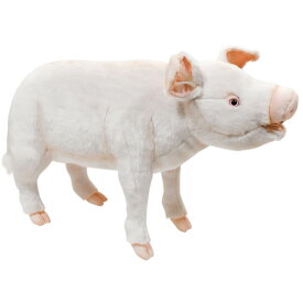 HANSA 6347 ブタ63 全長：63cm PIG STANDING BH6347 ぬいぐるみ ハンサ 豚 クリスマス 誕生日 プレゼント 動物 犬 猫 鳥 うさぎ ペンギン アニマル 置物 人形 フィギュア KOESEN ケーセン 大きい マスコット 実物大 大型