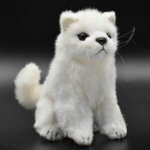 HANSA 6830 ホッキョクギツネ(コ)17 全長:17cm SNOW FOX BH6830 ぬいぐるみ ハンサ 北極ギツネ 北極狐 クリスマス 誕生日 プレゼント 動物 犬 猫 鳥 うさぎ ペンギン アニマル 置物 人形 フィギュア KOES