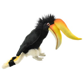 HANSA 6985 リノホーンビル43 全長：43cm RHINO HORNBILLS BH6985 ぬいぐるみ ハンサ クリスマス 誕生日 プレゼント 動物 犬 猫 鳥 うさぎ ペンギン アニマル 置物 人形 フィギュア KOESEN ケーセン 大きい マスコット 実物大 大型