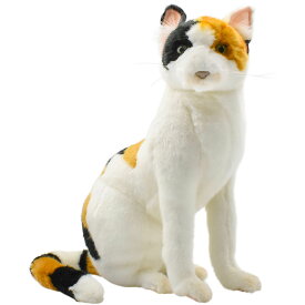 HANSA 7028 ミケネコ36 全長：36cm CALICO CAT BH7028 ぬいぐるみ ハンサ 三毛猫 クリスマス 誕生日 プレゼント 動物 犬 猫 鳥 うさぎ ペンギン アニマル 置物 人形 フィギュア KOESEN ケーセン 大きい マスコット 実物大 大型