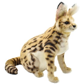 HANSA サーバルキャット 44 L44(cm) 7373 AFRICAN SERVAL CAT SITTING ぬいぐるみ ハンサ クリスマス 誕生日 プレゼント 動物 犬 猫 鳥 うさぎ ペンギン アニマル 置物 人形 フィギュア KOESEN ケーセン 大きい マスコット 実物大 大型 トラ ライオン