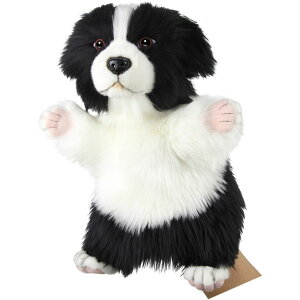 HANSA BH8349 ハンドパペット ボーダーコリー 30 BORDER COLLIER 犬 ぬいぐるみ 操り人形 あやつり人形 指人形 腹話術 ハンサ もふもふ クリスマス 誕生日 プレゼント 動物 アニマル 置物 人形 フィギ
