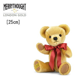 テディベア メリーソート ロンドンゴールド 10 G5811002 ぬいぐるみ 25cm 最高級モヘア / ブランド イギリス プレゼント ギフト MERRYTHOUGHT Teddy Bear 人形 くまのプーさん くま クマ 熊 かわいい おすすめ おしゃれ トラディショナル GM10LG