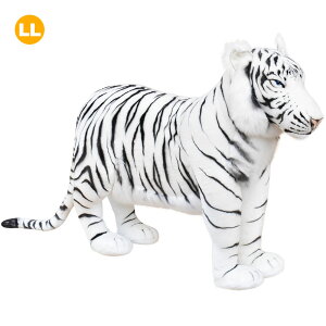 HANSA 3718 ホワイトタイガー125 全長:125cm WHITE TIGER BH3718 ぬいぐるみ ハンサ 虎 クリスマス 誕生日 プレゼント 動物 犬 猫 鳥 うさぎ ペンギン アニマル 置物 人形 フィギュア KOESEN ケーセン 大き