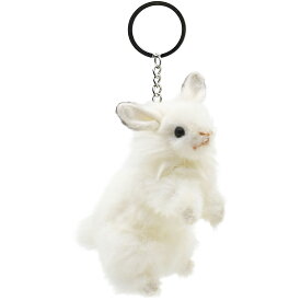 HANSA 6458 キーホルダー シロウサギ 11.5cm BUNNY KEYCHAIN BH6458 キーチェーン ファー ぬいぐるみ ハンサ うさぎ 兎 クリスマス 誕生日 プレゼント 動物 うさぎ アニマル 置物 人形 フィギュア KOESEN ケーセン マスコット