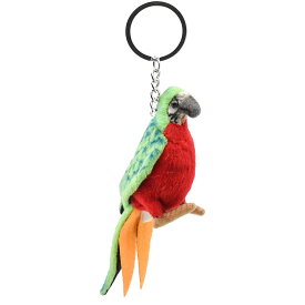 HANSA 6459 キーホルダー オウム 14cm PARROT KEYCHAIN BH6459 キーチェーン ファー ぬいぐるみ ハンサ クリスマス 誕生日 プレゼント 動物 鳥 小鳥 アニマル 置物 人形 フィギュア KOESEN ケーセン 大きい マスコット 実物大 大型