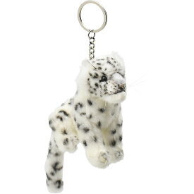 HANSA 6917 キーホルダー ユキヒョウ 10cm SNOW LEOPARD KEYCHAIN BH6917 キーチェーン ファー ぬいぐるみ ハンサ クリスマス 誕生日 プレゼント 動物 豹 ヒョウ 虎 アニマル 置物 人形 フィギュア KOESEN ケーセン タイガース