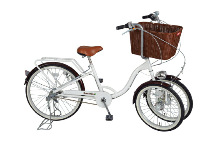 楽天市場】ミムゴ 自転車 バンビーナ Bambinaバスケット付き三輪自転車 