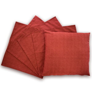 座布団カバー 5枚組 和美 55×59 銘仙判 綿100% 日本製 送料無料 無地 おしゃれ コットン 厚地 和柄 業務用 ホテル 旅館 和室 宴会 集会 5枚セット 【A_座カバー1】