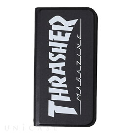 【 iPhone SE / 第3世代 / 第2世代 / 8 / 7 ケース 】THRASHER HOME TOWN Logo PU Leather Book Type Case BLK/WHT スラッシャー iPhone Case iPhoneケース