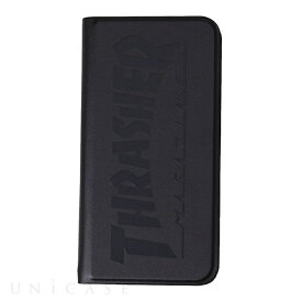 【 iPhone SE / 第3世代 / 第2世代 / 8 / 7 ケース 】THRASHER HOME TOWN Logo PU Leather Book Type Case BLK/BLK スラッシャー iPhone Case iPhoneケース