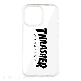 【 iPhone 13 Pro ケース 】THRASHER Logo Hybrid Clear Case BLACK スラッシャー iPhone Case iPhoneケース