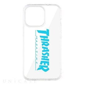 【 iPhone 13 ケース 】THRASHER Logo Hybrid Clear Case BLUE スラッシャー iPhone Case iPhoneケース