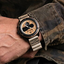 【日本正規輸入代理店】ORIGINAL GRAIN Rugged 45mm - Hickory Desert Nato オリジナルグレイン 腕時計 メンズ腕時計 メンズウォッチ 木製腕時計 ウッドウォッチ アナデジ腕時計 アナログデジタル腕時計
