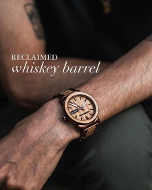 【日本正規輸入代理店】ORIGINAL GRAIN Barrel 42mm - Whiskey Espresso オリジナルグレイン 腕時計 メンズ腕時計 メンズウォッチ ウイスキー樽腕時計 木製腕時計 ウッドウォッチ