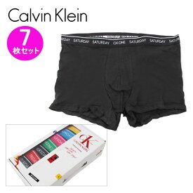 ＊カルバンクライン パンツ 7枚セット NB2318 Calvin Klein CK 7 DAYS OF THE WEEK 7 TRUNKS COTTON STRETCH ローライズ ボクサー パンツ メンズ コットン ab-341400