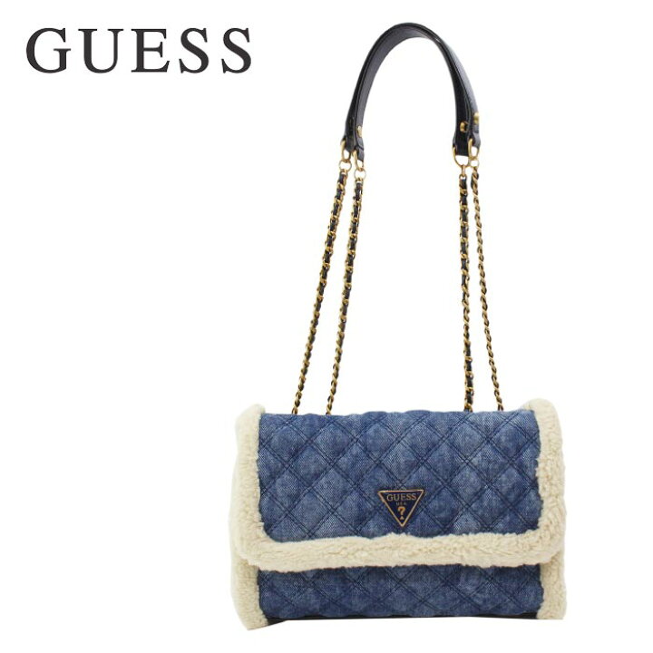 楽天市場】ゲス バッグ HD767921 DENIM CESSILY デニム チェーンバッグ  