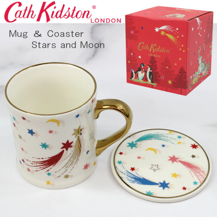 楽天市場】＊キャスキッドソン マグカップ Mug ＆ Coaster Stars and 