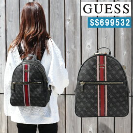 *ゲス バッグ リュック SS699532 COAL ショルダーロゴ文字 デザイン リュックサック GUESS ab-389000