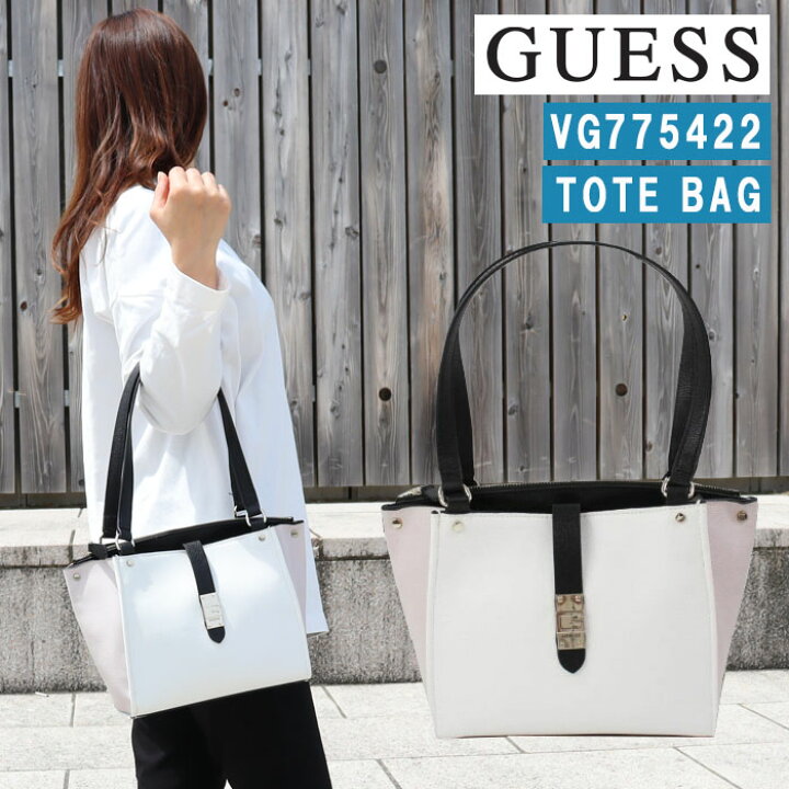 楽天市場】GUESS ゲス バッグ VG775422 WHITE MULTI NEREA 
