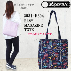 ＊レスポートサック バッグ 3531 F694 NEON NIGHTS イージー マガジントート EASY MAGAZINE TOTE トートバッグ LESPORTSAC レスポ ab-392000