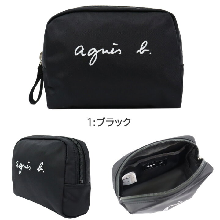 楽天市場】アニエスベー ポーチ ロゴプリント ナイロン 化粧ポーチ 