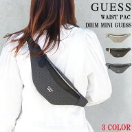 ゲス バッグ SV715280 モノグラム DIEM MINI GUESS ウエストバッグ ヒップバッグ ボディバッグ ウエスト…