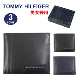 トミーヒルフィガー 財布 31TL25X023 TOMMY HILFIGER レザー 二つ折り財布 折財布 男女兼用 トミー ab-405000