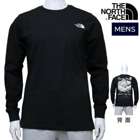 ノースフェイス 長袖 Tシャツ メンズ ロンT NF0A89DR TEE TOPOGRAPHIC クルーネック 丸首 バッグプリント モンブラン ロゴ THE NORTH FACE ザ ノースフェイス ab-60896