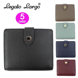 レガートラルゴ 財布 LJ-E1323 Legato Largo 二つ折り財布 ペブルドフェイクレザー ウォレット 折り財布 ab-400000