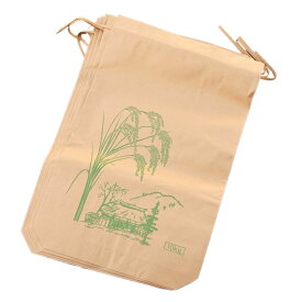 米袋 新袋稲穂印刷 10kg 200枚 2重構造の紙袋　長友製袋