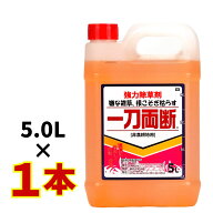 一刀両断 除草剤 5L グリホサート41% 非農耕地用 希釈 液体 根まで枯らす 駐車場 道路 雑草 強力