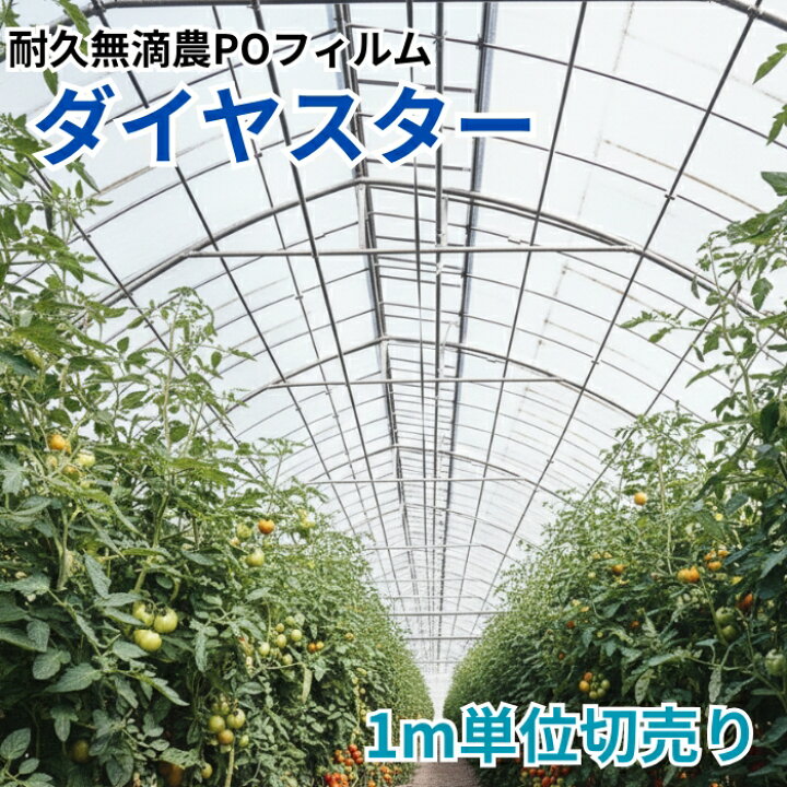楽天市場】農PO ダイヤスター ビニールハウス用 0.15mm 1m単位切り売り 