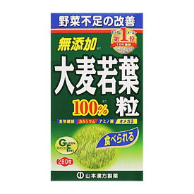 山本漢方 大麦若葉青汁 粒 100％ 280粒