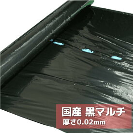国産黒マルチ 厚0.02mm×幅95cmX長さ200m 5本セット 国産 農業用マルチングフィルム　三共 営業日12時までの注文で即日発送可能